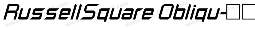 RussellSquare Obliqu字体转换